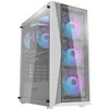 Kompiuterio dėklas Darkflash DK352 Plus su 4 ventiliatoriais (juodai baltas)