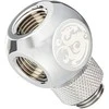 Bitspower Adapteris Q-Splitter G1/4 inch Male to 3x G1/4 inch Female – rotatable, glossy juodas