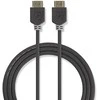 Nedis HDMI™ kabelis | HDMI™ jungtis | HDMI™ jungtis | 8K@60Hz | eARC | Paauksuotas | 2,00m | PVC | Antracitas | Pakuotė su peržiūros langeliu