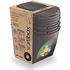 Prosperplast Sortibox pilkos spalvos šiukšlių dėžių rinkinys 3x25L