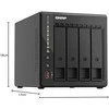 Serveris QNAP | 4 skyrių stalinis NAS | TS-453E-8G | Iki 4 HDD / SSD karšto pakeitimo | Intel Celeron | J6412 keturių branduolių | Procesoriaus dažnis 2,6 GHz | 8 GB