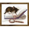 Kitten on the Book siuvinėjimo rinkinys iš RIOLIS Nr.: 1725