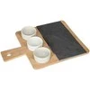 Secret De Gourmet Easy Serviravimo padėklas, elegantiškas rinkinys su dubenėliais ne tik leis lengvai neštis užkandžius, bet ir gražiai juos atidengs.