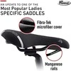 Selle Italia SELLE ITALIA LADY GEL FLOW L (id rungtynės - L2) Mangano vamzdis 7, fibra- tek, 310g juodas (NEW)