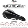 Selle Italia SELLE ITALIA LADY GEL FLOW L (id rungtynės - L2) Mangano vamzdis 7, fibra- tek, 310g juodas (NEW)