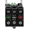 Schneider Electric 3 fazių apšvietimo jungiklis 24V žalias XB4BK133B5