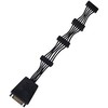 SilverStone SATA 15-pin - SATA 15-pin x4, 0.19m, Juodas (SSTCP06E4SATAIIAnschlusskabel)