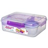 Sistema Bento To Go 1650ml: Dėžutė maistui su 5 skyreliais ir puodeliu
