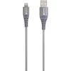 SKROSS USB Kabelis USB-A to Lightning, Braining, 1,20m, space pilkas