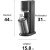 Gazuotų gėrimų gaminimo aparatas SodaStream DUO + 3 buteliukai