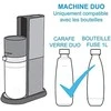 Gazuotų gėrimų gaminimo aparatas SodaStream DUO + 3 buteliukai