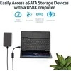 USB kabelis StarTech USB-A - eSATA 1 m Juodas (USB3S2ESA3)