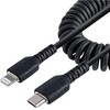 USB kabelis StarTech USB-C - Žaibas 1 m Juodas (RUSB2CLT1MBC)