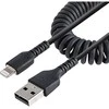 StarTech USB kabelis USB-A – žaibiškas 0,5 m juodas (RUSB2ALT50CMBC)