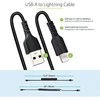 StarTech USB kabelis USB-A – žaibiškas 0,5 m juodas (RUSB2ALT50CMBC)
