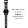 Tactical 606 silikoninė apyrankė skirta Amazfit T-Rex/T-Rex Pro juodos spalvos