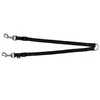 Trixie Pavadis premium dviems šunims XS-M 40 - 70 cm / 15 mm, juodas