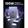Ugreen ML USB įkrovimo laidas USB-C į USB-C PD L512 (pilkas), 3 m