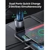 Automobilinis įkroviklis Ugreen CD213 USB-C/USB-A 36W pilkas