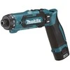Makita DF012DSJ Akumuliatorinis suktuvas 7,2V; 2x1,5Ah Li-ion; 8Nm; 1/4"; LED; 2-greičiai, MAKPACK