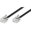 Goobay Modulinis telefono kabelis 50318 11/RJ14 vyr. (6P4C), RJ11/RJ14 vyr. (6P4C), 6 m, Juodas
