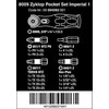 Grąžtas Terkšlė Wera 8009 Zyklop Pocket Imperial Set 1; 3/8''-1/4'' +? sukimo antgaliai