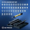 Wiha Zai home micro bit set, 42 pieces (juodas, incl. bit holder with ESD handle)