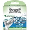 Wilkinson Sword Quattro Essential 4 Keičiami peiliukai vyrams, 1 pakuotė