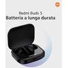 Redmi Buds 5 belaidės ausinės, Juodos