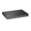 Šakotuvas ZYXEL GS1920-48HPV2, 50 prievadų išmanusis valdomas POE komutatorius, 48 gigabitų vario POE ir 4 gigabitų dviejų asmenų, hibridinis režimas, autonominis arba „Nebulaflex“ debesis, 375 vatų POE (5 metų garantija)