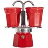 Bialetti Mini Express kavos virimo aparatas, raudonos spalvos, 2 puodeliai