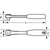 Terkšlė vartoma galva 1/4" 149mm Bahco