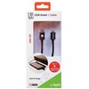 USB kabelis 2GO USB-A - Žaibas 1 m Juodas (795848)