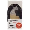 USB kabelis 2GO USB-A - mikroUSB 1 m Juodas (795201)