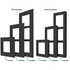 ĮĖJIMO SKYDELĖ 1 MODULIS SURF./FRAME BK IP VERSO 9155021B 2N