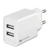 4Smarts sieninis įkroviklis (be laido) VoltPlug Dual 12W, baltas