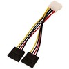 Maitinimo laidas 4World Molex-2xSata 15c