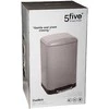 5five Simply Smart Šiukšlių dėžė, metalinė, taupe, 30 l