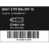 Sukimo antgaliai WERA Standart, PZ2 x 25 mm, 10 vnt.