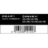 Antgalių galvučių komplektas 1/4" 4-8mm 8740 A HF 1, Wera
