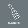 Universalus magnetinis laikiklis WERA 899/4/1 1/4" 100mm