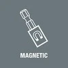 Universalus magnetinis laikiklis WERA 899/4/1 1/4" 100mm