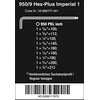 L-raktu komplektas 950PKL juodi , coliniai, Wera