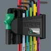 Wera L-formos raktų rinkinys, daugiaspalvis, TORX varžtams BlackLaser