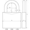 ABUS kombinuotas užraktas SL 5 180IB/50HB63