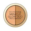 „Max Factor Miracle Glow Duo“ šviesinamoji pudra, 30 tamsių lūpų, 11 g