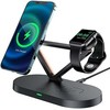 Qi 3in1 belaidis įkroviklis Acefast E9 15W, MagSafe (juodas)