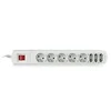 Ilgiklis - Activejet APN-8G/1,5M-GR 8 AC Išvestys Pilkas