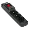 Ilgiklis - Activejet COMBO-IEC-3G 3x Tipo E Lizdai 1,5 m Laidas Juodas