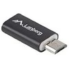 LANBERG AD-UC-UM-01 adapteris USB TYPE-C F -MICRO-B M 2.0 Juodas